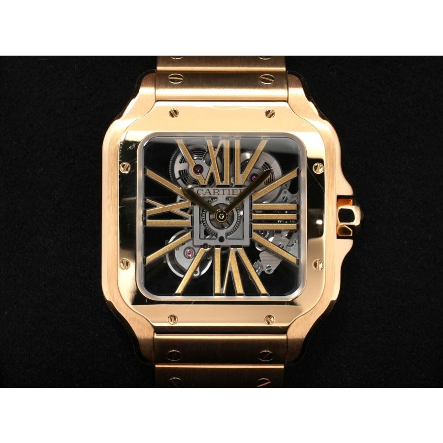 カルティエ サントス ドゥ カルティエ LM Ref.WHSA0042 イエローゴールド スケルトン文字盤 | Cartier | 01