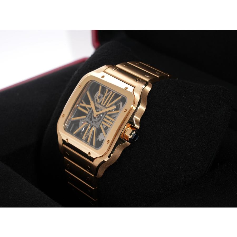 カルティエ サントス ドゥ カルティエ LM Ref.WHSA0042 イエローゴールド スケルトン文字盤 | Cartier | 03