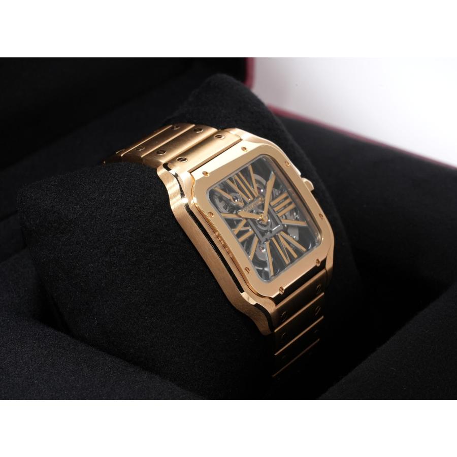 カルティエ サントス ドゥ カルティエ LM Ref.WHSA0042 イエローゴールド スケルトン文字盤 | Cartier | 04