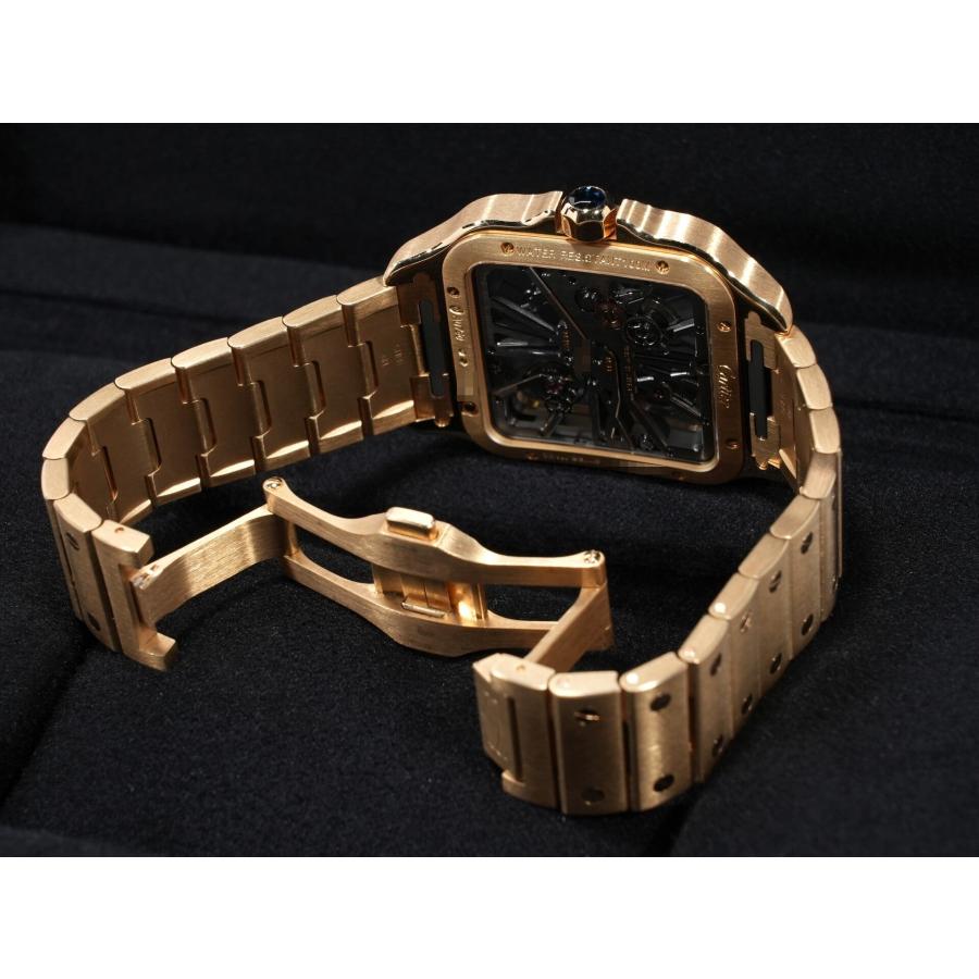 カルティエ サントス ドゥ カルティエ LM Ref.WHSA0042 イエローゴールド スケルトン文字盤 | Cartier | 07