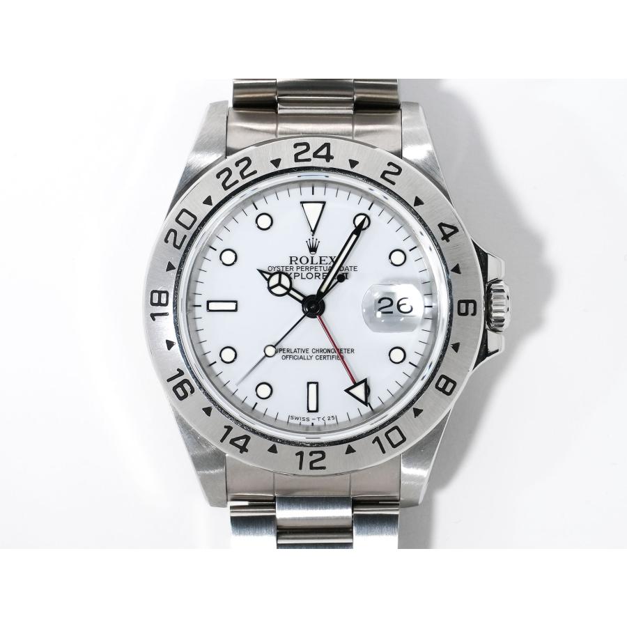 ロレックス エクスプローラーII Ref.16570 ステンレススチール ホワイト文字盤 オイスターブレスレット | エクスプローラーII | 01