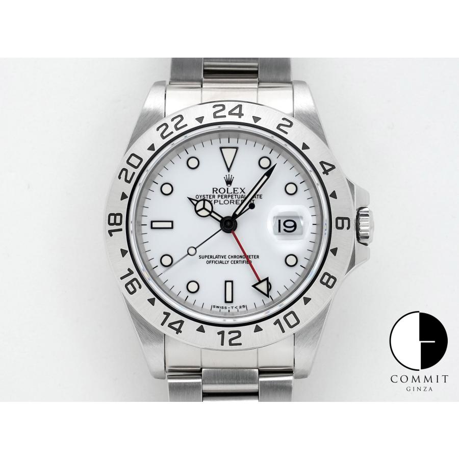 ロレックス エクスプローラーII Ref.16570 ステンレススチール ホワイト文字盤 オイスターブレスレット | エクスプローラーII