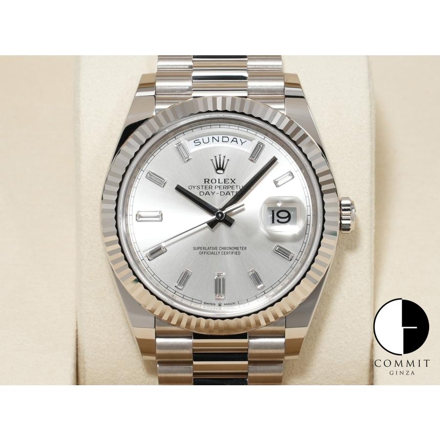 ロレックス デイデイト40 Ref.228239A ホワイトゴールド シルバーx10Pダイヤ文字盤 | デイデイト