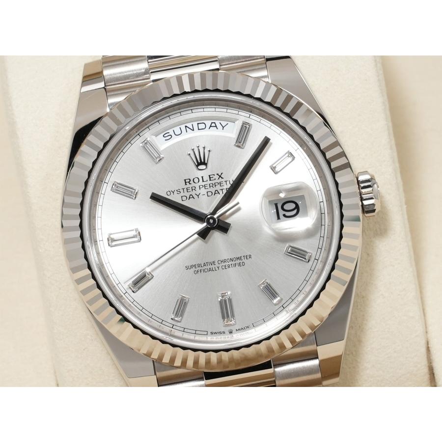 ロレックス デイデイト40 Ref.228239A ホワイトゴールド シルバーx10Pダイヤ文字盤 | デイデイト | 02