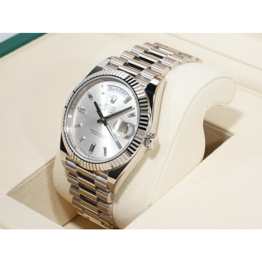 ロレックス デイデイト40 Ref.228239A ホワイトゴールド シルバーx10Pダイヤ文字盤 | デイデイト | 03
