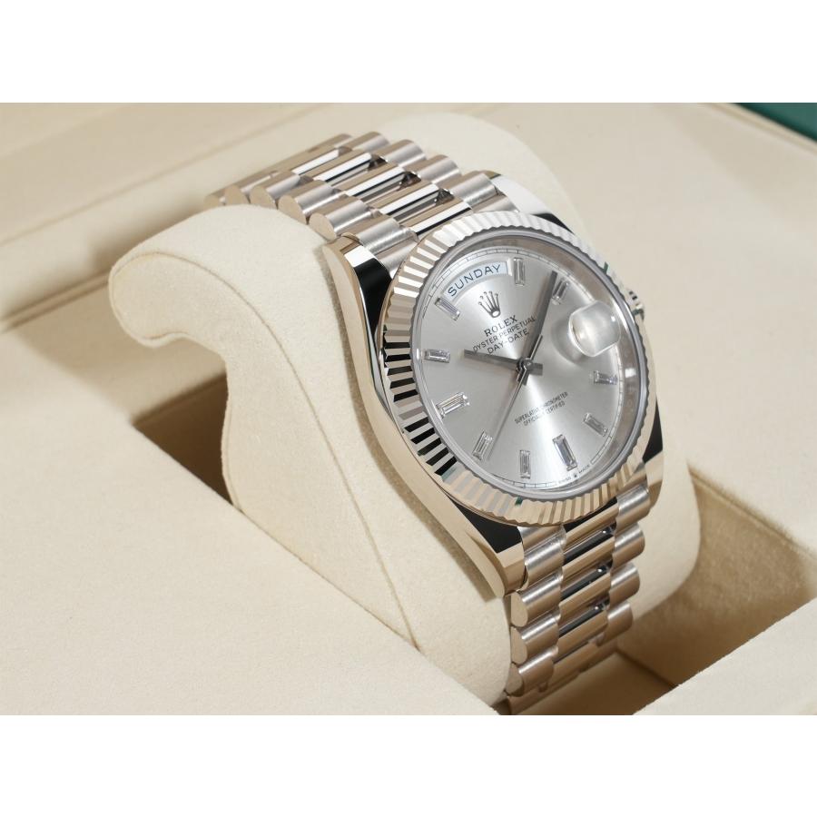 ロレックス デイデイト40 Ref.228239A ホワイトゴールド シルバーx10Pダイヤ文字盤 | デイデイト | 04