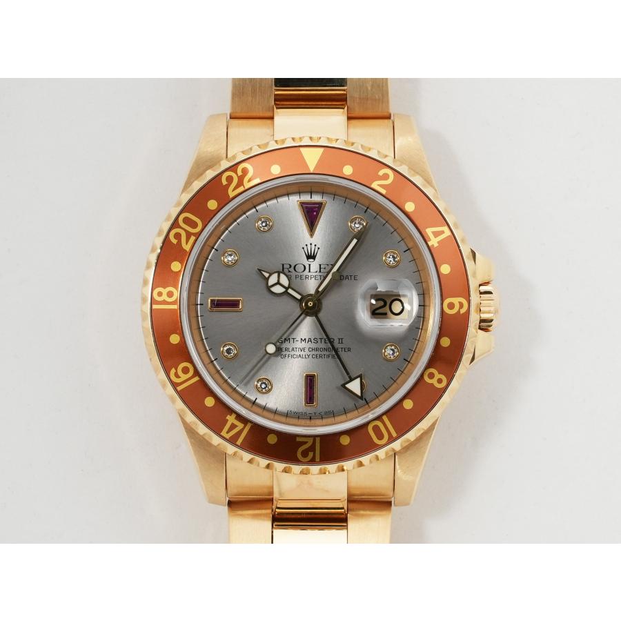 ロレックス GMTマスターII Ref.16718RG イエローゴールド シルバー文字盤 | GMTマスター | 01