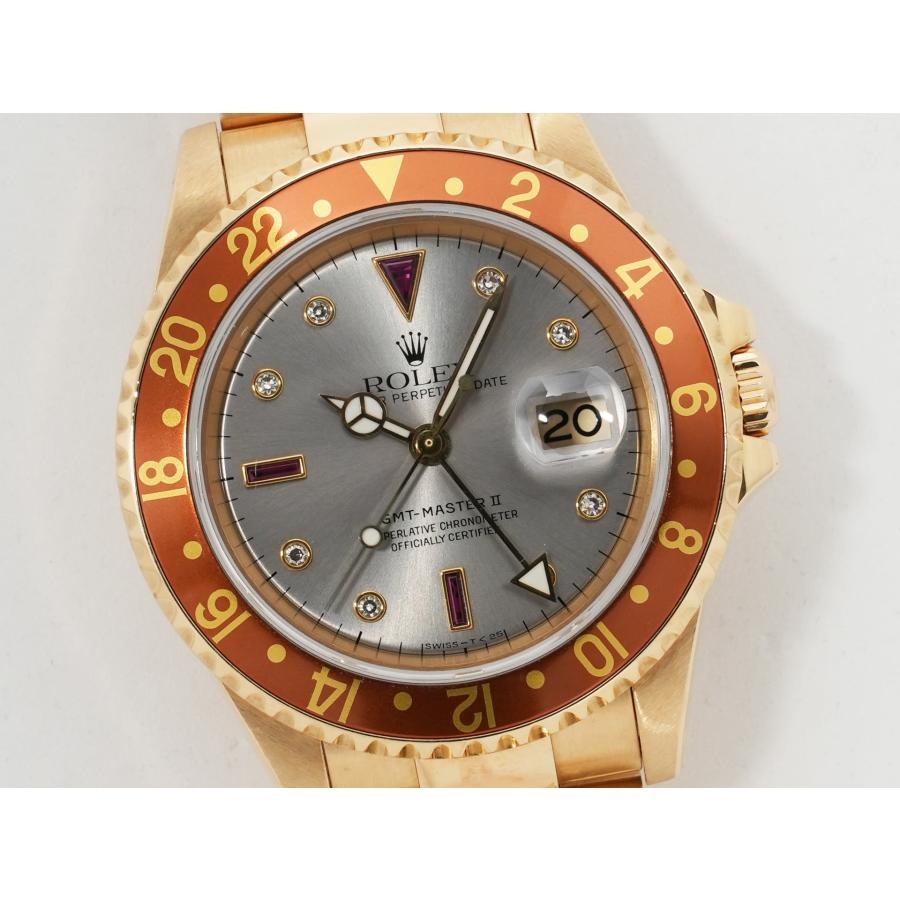 ロレックス GMTマスターII Ref.16718RG イエローゴールド シルバー文字盤 | GMTマスター | 02
