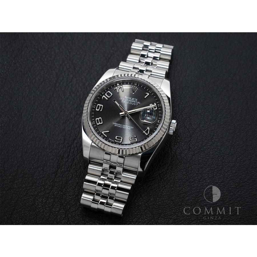 ロレックス デイトジャスト36 Ref.116234 ステンレススチール/ホワイトゴールド ブラックコンセントリック文字盤 ジュビリーブレスレット | デイトジャスト | 10