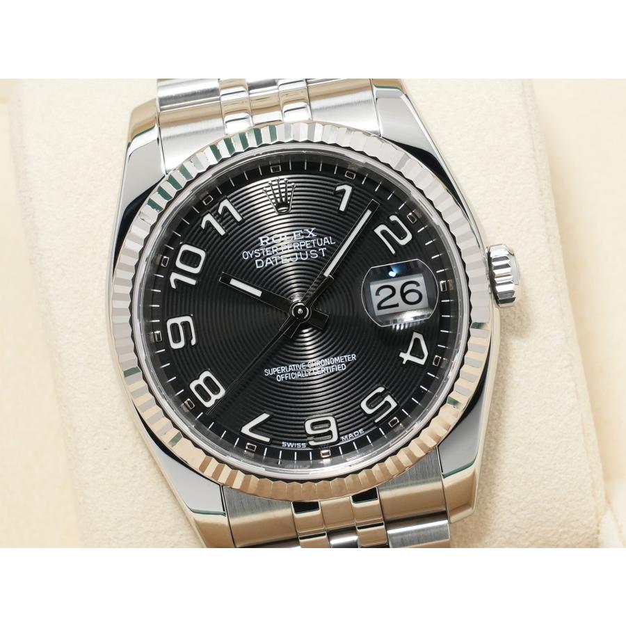 ロレックス デイトジャスト36 Ref.116234 ステンレススチール/ホワイトゴールド ブラックコンセントリック文字盤 ジュビリーブレスレット | デイトジャスト | 02