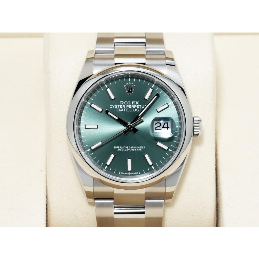 ロレックス デイトジャスト36 Ref.126200 ステンレススチール ミントグリーン文字盤 オイスターブレスレット | デイトジャスト | 01