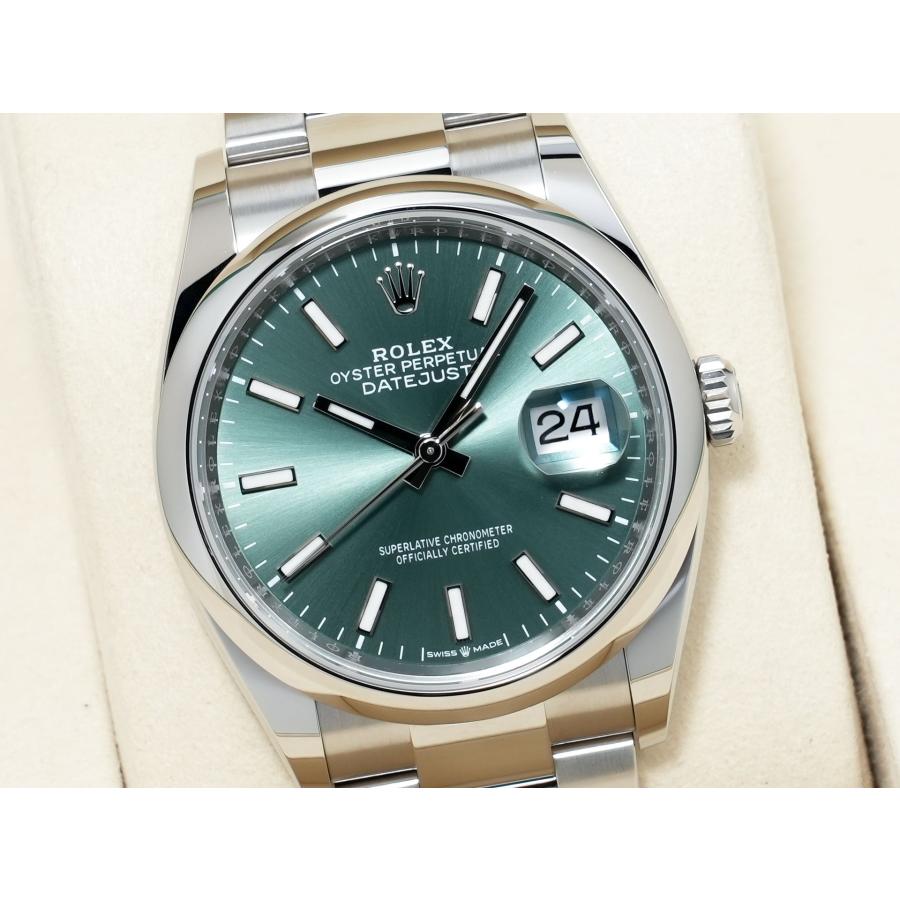 ロレックス デイトジャスト36 Ref.126200 ステンレススチール ミントグリーン文字盤 オイスターブレスレット | デイトジャスト | 02