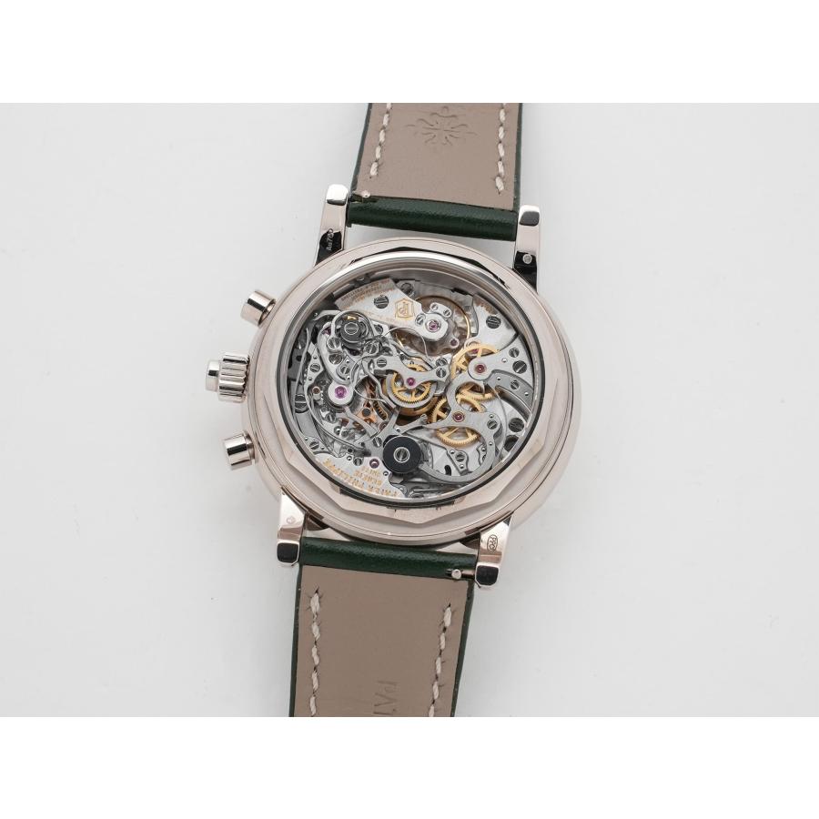 パテックフィリップ パーペチュアルカレンダー スプリットセコンド クロノグラフ Ref.5204G-001 ホワイトゴールド オリーブグリーンソレイユ文字盤 | PATEK PHILIPPE | 06
