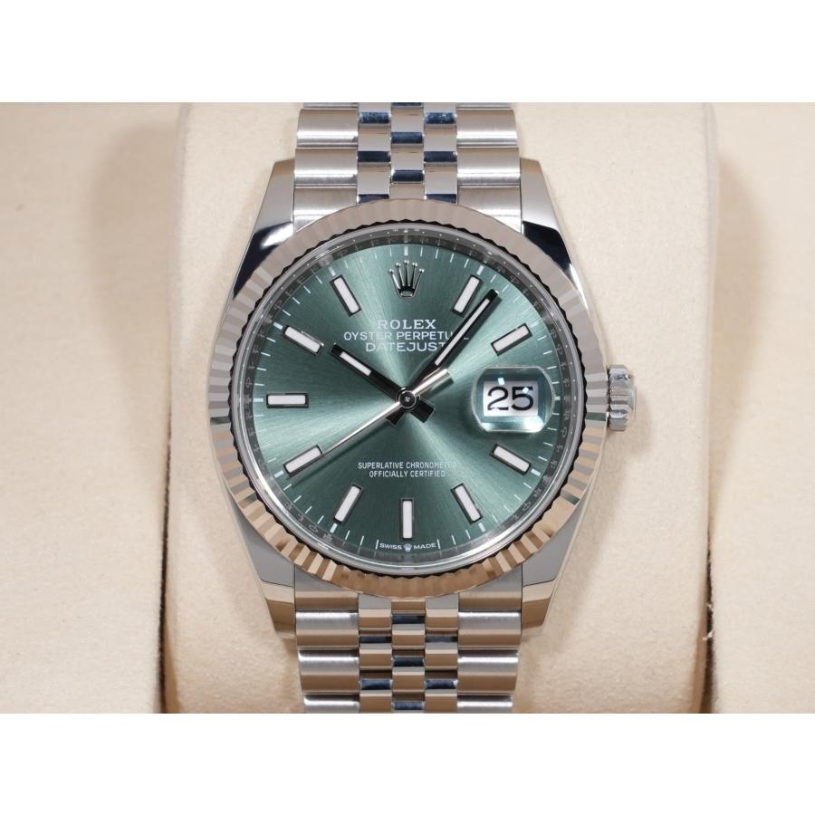 ロレックス デイトジャスト36 Ref.126234 ステンレススチール/ホワイトゴールド ミントグリーン文字盤 ジュビリーブレスレット | デイトジャスト | 01