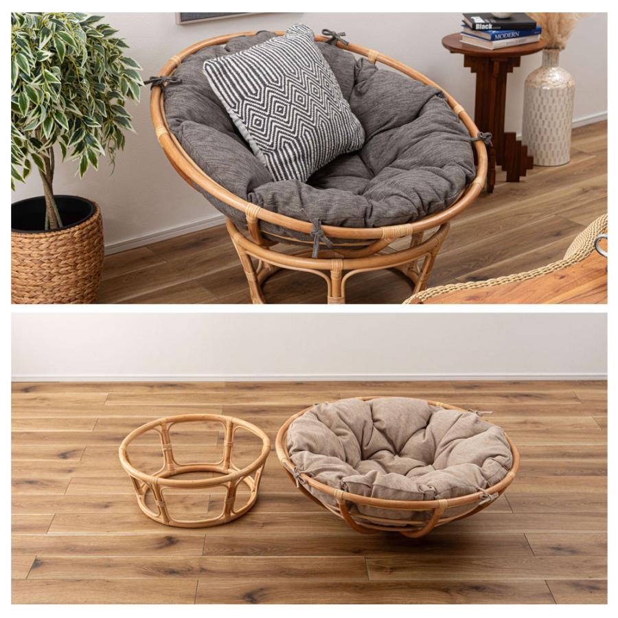 東谷 Nest サークルチェア アジアン家具 1P ソファ ラタン チェア