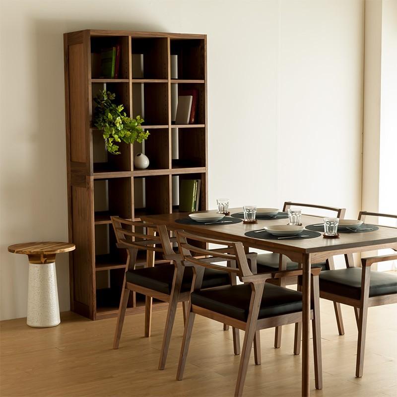 シェルフ 90 fine 3列2段 アッシュ ウォールナット 大川家具 ファイン