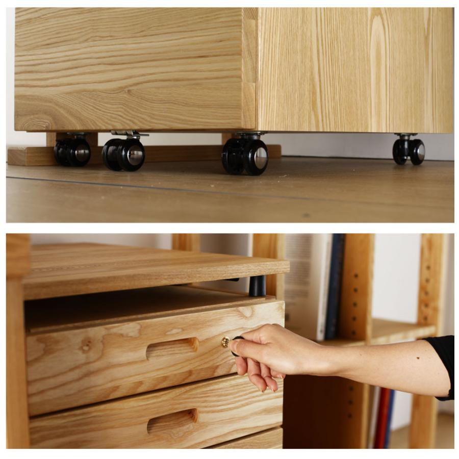 Fine デスク ブックスタンド サイドワゴン 幅 110cm ファイン 奥行