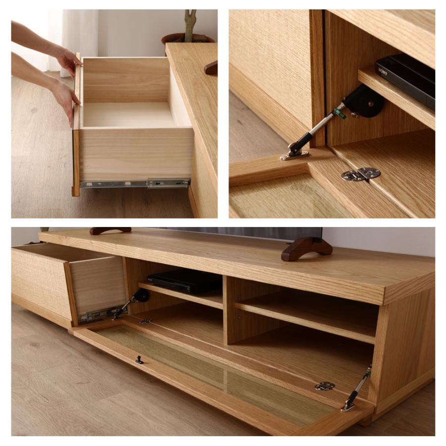 野中木工所 シルキー 160cm テレビボード ウォールナット ブラック