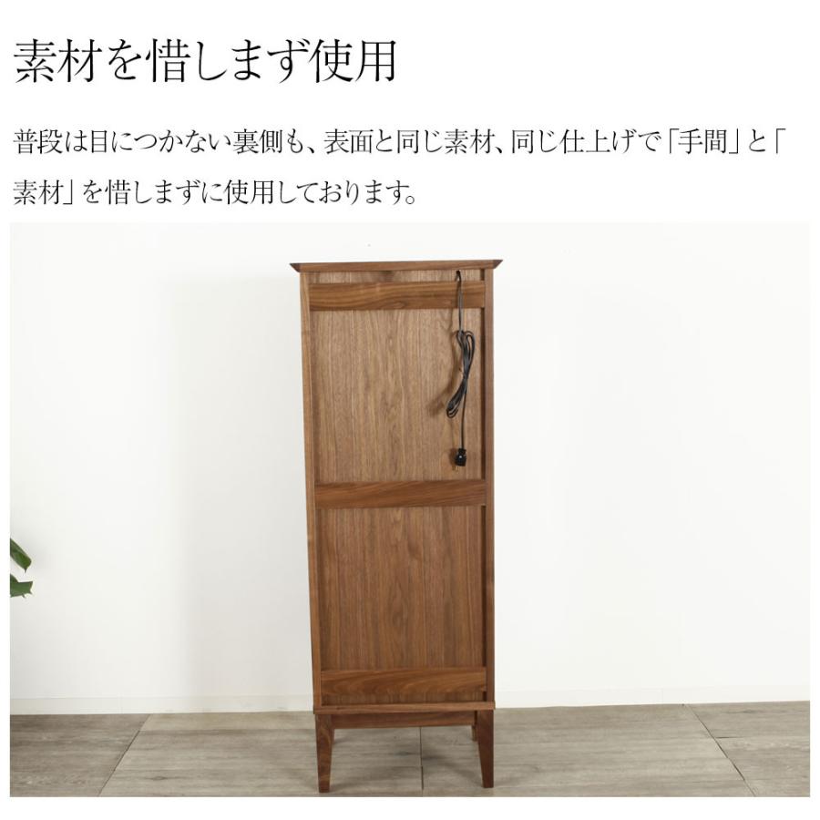 野中木工所 [Daisy / デイジー] ガラスキャビネット 55cm キュリオ