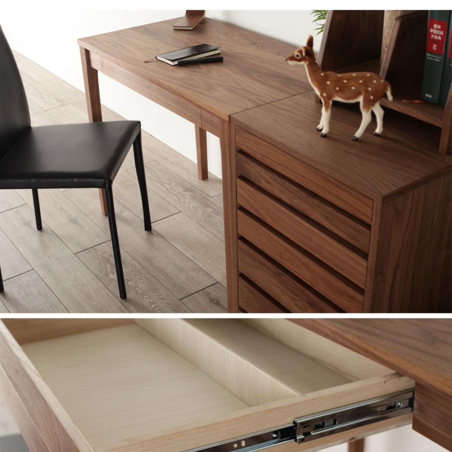 [レフライン] デスク ３点セット 学習机 サイドチェスト ブックスタンド 幅 ９０ 高さ ７０ｃｍ 勉強机 学習デスク オーク ウォールナット パソコンデスク