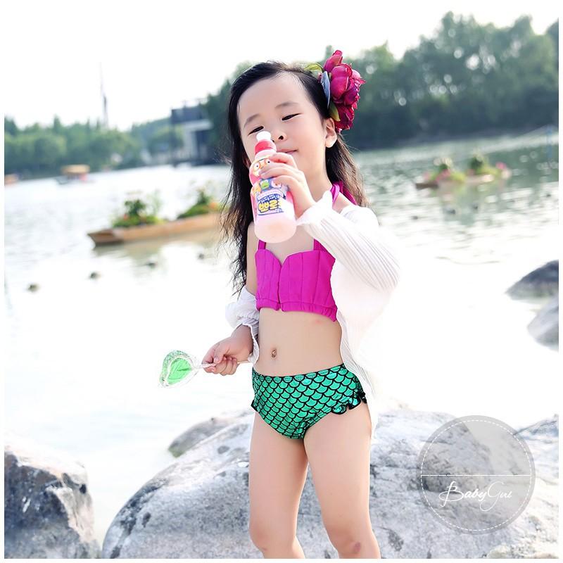 女の子水着 可愛いい 人魚 コスプレ トップス 子供 ビキニ 泳帽 パンツ 海水浴 女子 女児 キッズ水着 3点セットパープル ピンク スカイブルー Syy017 百貨ストア 通販 Yahoo ショッピング