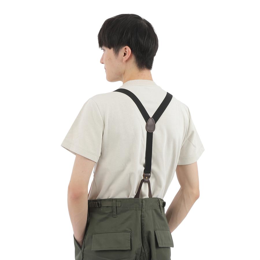 haoa フラットタイプ ボタン式 サスペンダー ボタン6個付き  2.5cm幅 最大長さ108cm メンズ レディース 吊りバンド 長さ調節可能 カジュアル ビジネス |  | 10