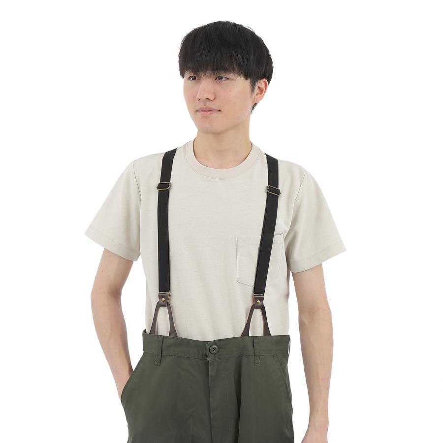 haoa フラットタイプ ボタン式 サスペンダー ボタン6個付き  2.5cm幅 最大長さ108cm メンズ レディース 吊りバンド 長さ調節可能 カジュアル ビジネス |  | 11