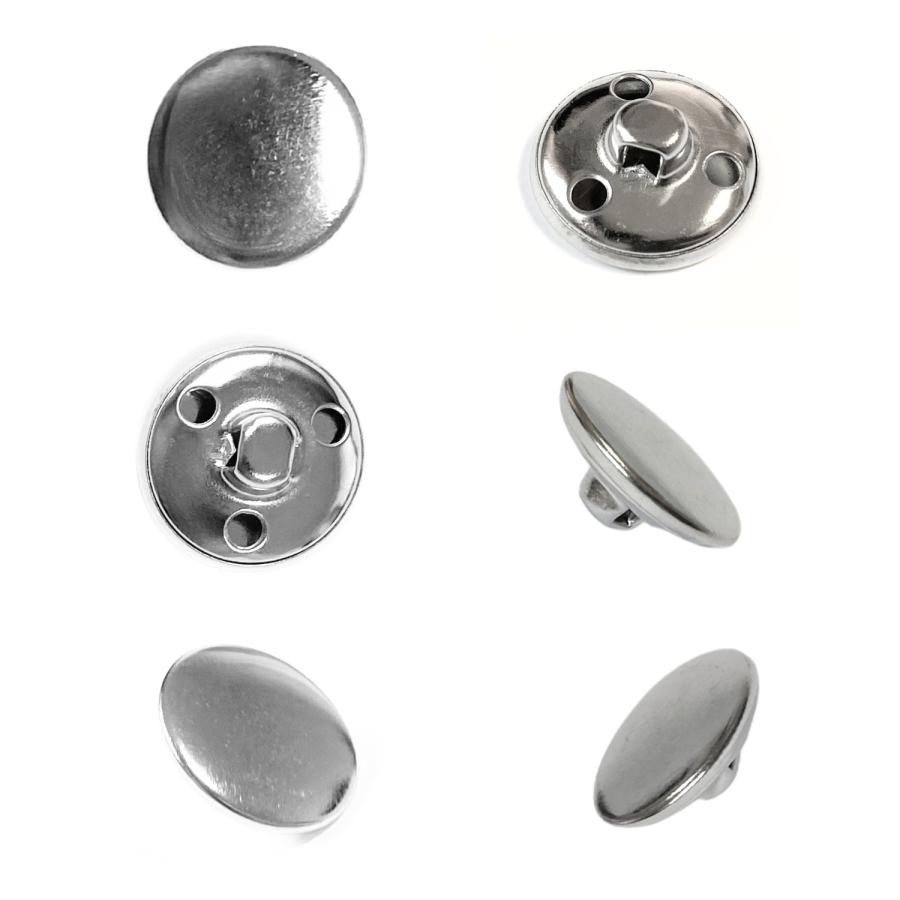 haoa ボタン 6個セット 直径 15mm 18mm 20mm 裏足付き 金属