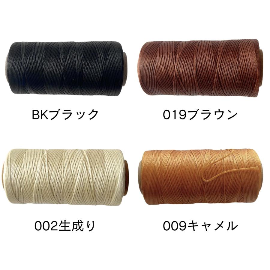 haoa レザークラフト 手縫糸 260m 糸 ロウビキ糸 蝋引き糸 ロウ引き糸