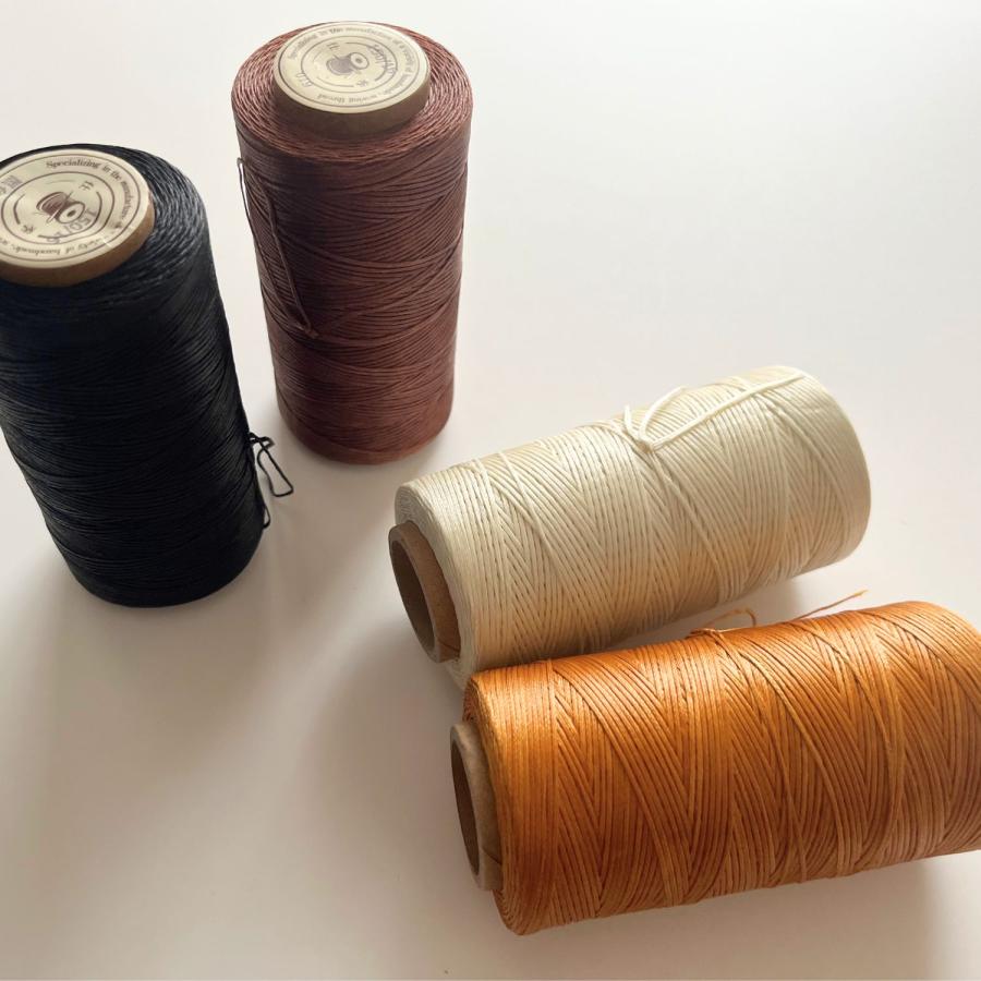 haoa レザークラフト 手縫糸 260m 糸 ロウビキ糸 蝋引き糸 ロウ引き糸