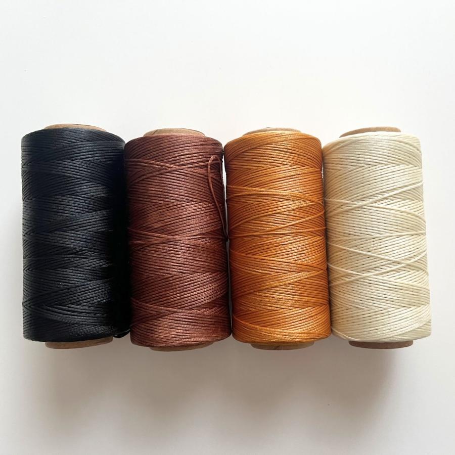 haoa レザークラフト 手縫糸 260m 糸 ロウビキ糸 蝋引き糸 ロウ引き糸