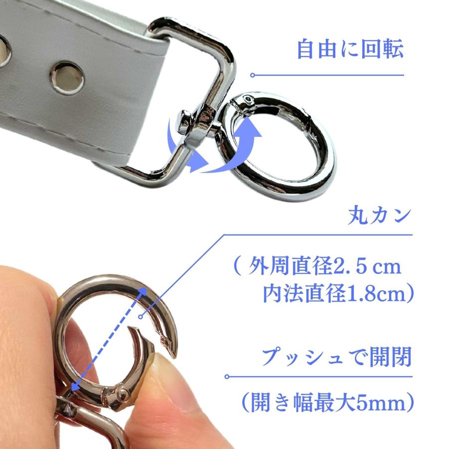 haoa ショルダーストラップ フェイクレザー ストラップ レザー風