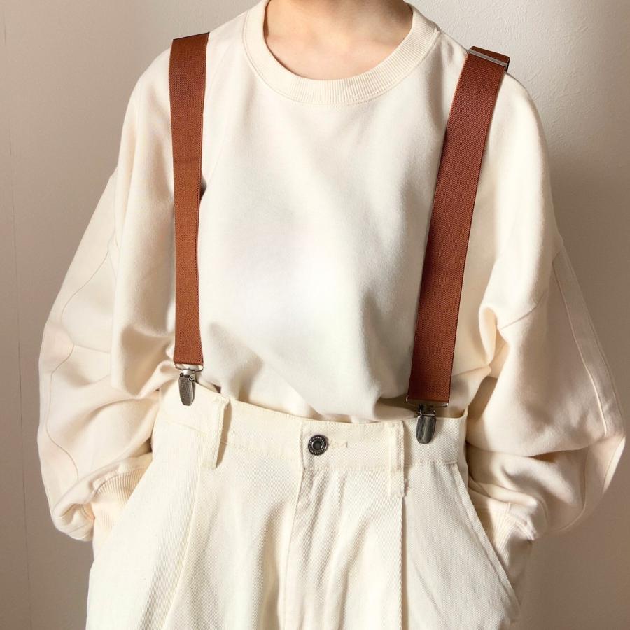 サスペンダー 3.5cm幅 I型 独立型 バラ 2本タイプ メンズ レディース
