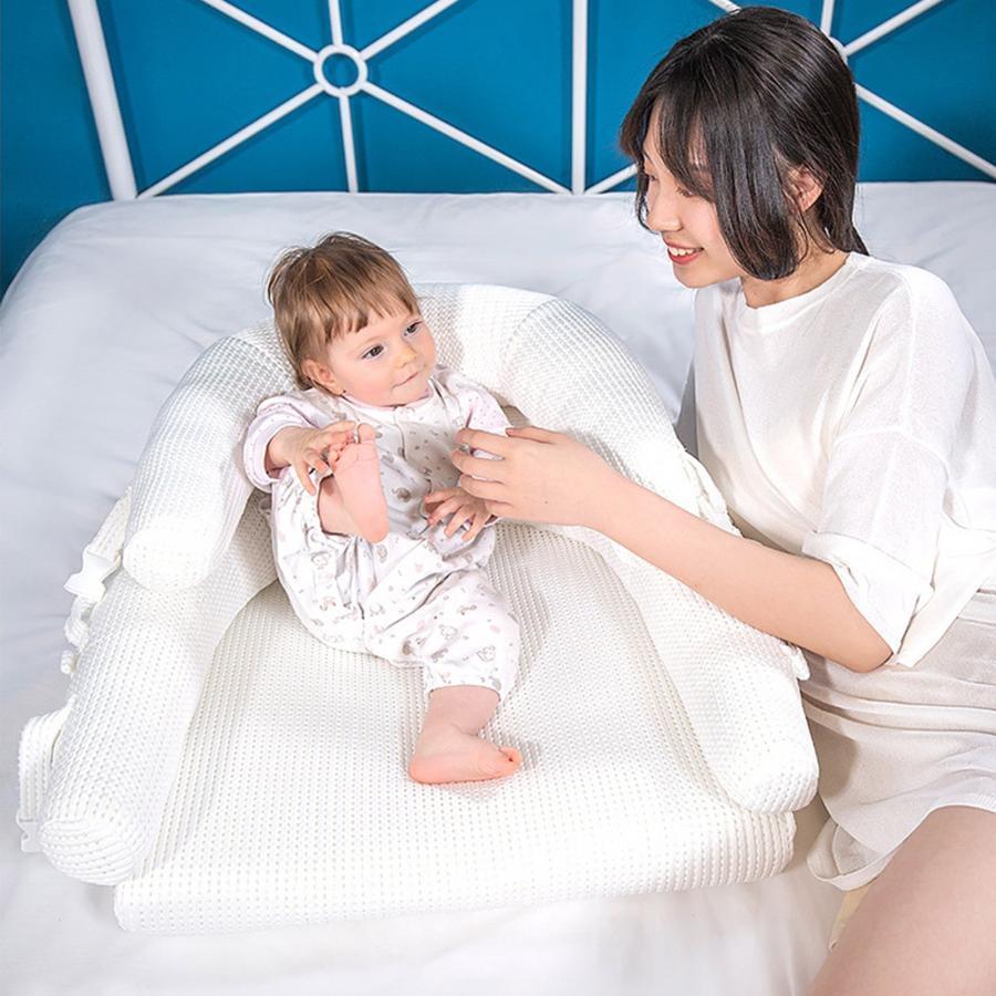 ベビーベッド 最も安い 白 折り畳み ベッドインベッド 携帯型 添い寝