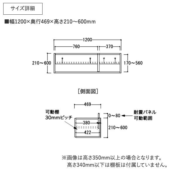 エヴァンティ　EVANTII　AW/AK-120PZ　幅120cm 上置き・標準タイプ　高さオーダー21〜60cm　綾野製作所　_1