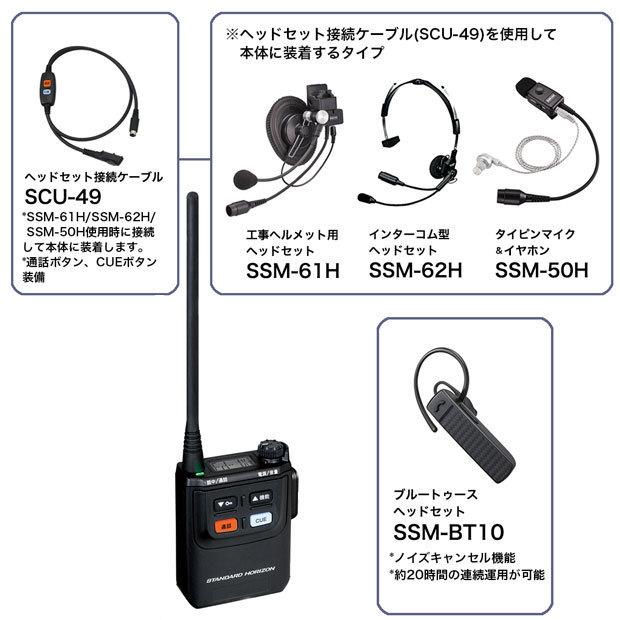 SRFD1 無線機 トランシーバー インカム 多者間同時通話対応　携帯型特定小電力トランシーバー｜comnetjp｜05