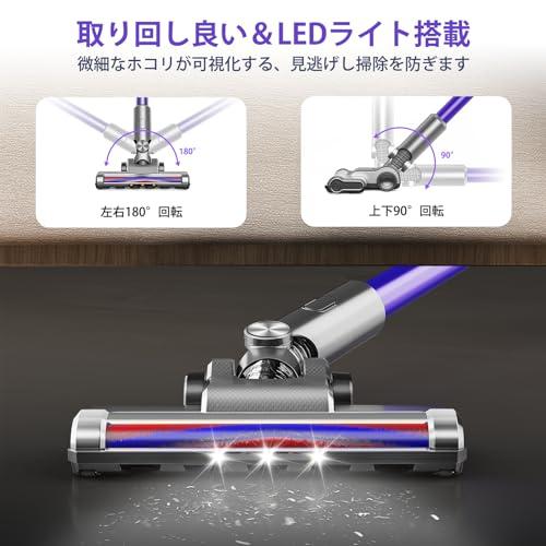 掃除機 コードレス2024革新モデル!45Kpa超強力吸引&ホコリ自動 掃除機 コードレス2024革新モデル!45Kpa超強力吸引&ホコリ自動