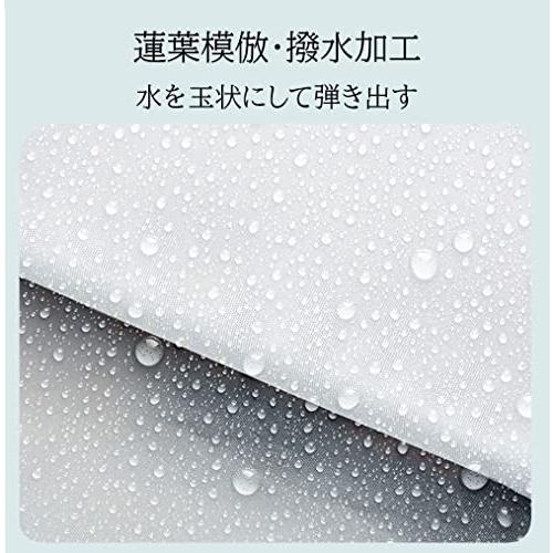 DEWEL 洗濯機カバー 4面包み 屋外 防水 防塵 防湿 紫外線遮断 日焼け止め 老化防止晴雨兼用型 シルバー バックルつき 全自動洗濯機用 SMLサイズ選択｜como-3606net14005｜06