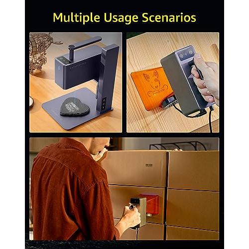 ほぼ未使用のLaserPecker2 小型レーザー彫刻機をお譲りいたします！ Amazon.co.jp: レーザー彫刻機 LaserPecker2 多角度彫刻 小型