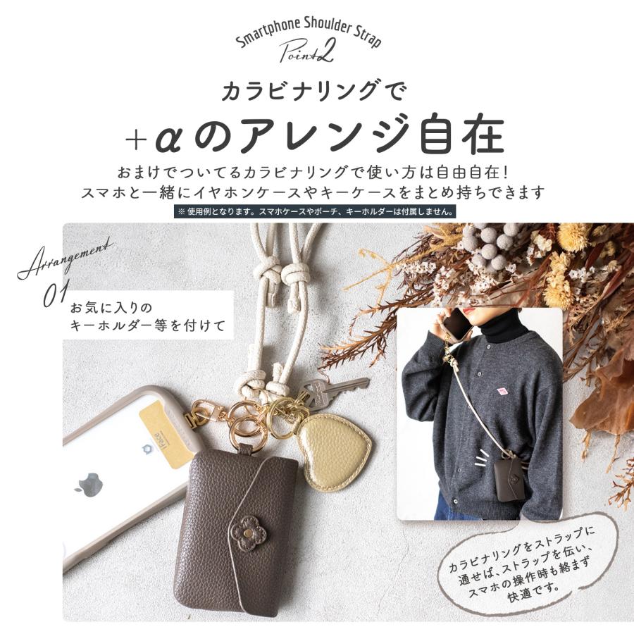 スマホ 挟むだけ ショルダーストラップ 回転式スマホプレート 多機能