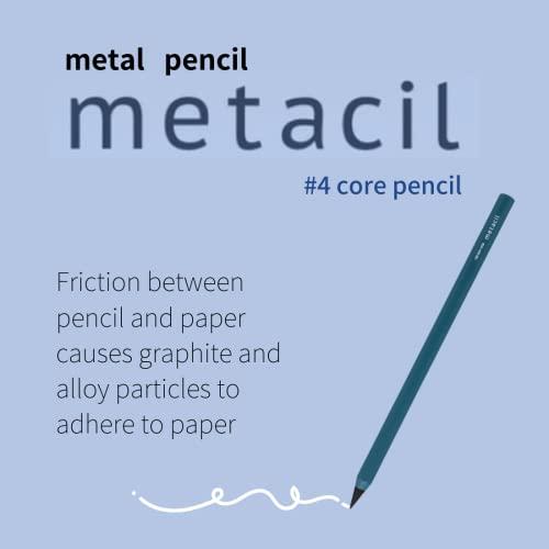 サンスター文具 メタルペンシル metacil メタシル ホワイト S4541138|como-store|02