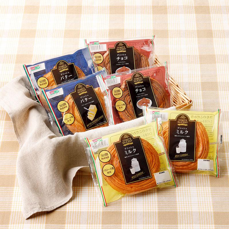 デニッシュセットミニ 3種類6個入 ロングライフパン コモパン 長期保存パン デニッシュパン 非常食 お歳暮 ぱん ギフト |  | 01