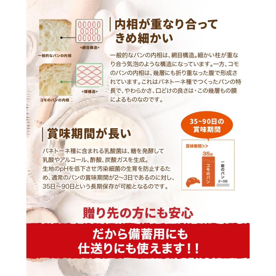 パネトーネクリスマスギフト 7種類21個入 期間限定 ロングライフパン コモパン 長期保存パン クロワッサン パン 詰め合わせ 非常食 ギフト | COMO | 15