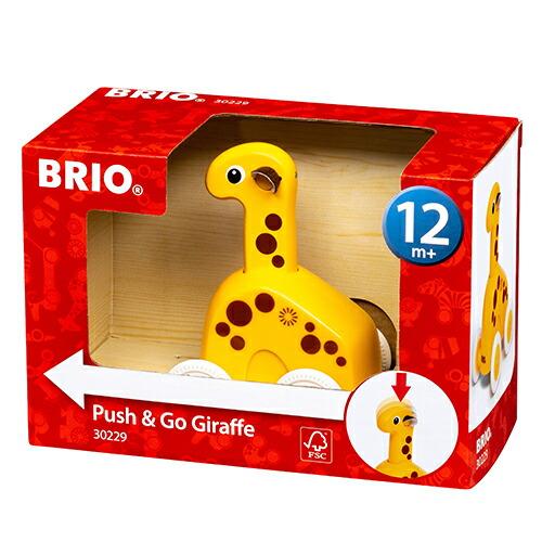 BRIO（ブリオ） 木のおもちゃ プッシュ＆ゴー キリン 1歳 おもちゃ 