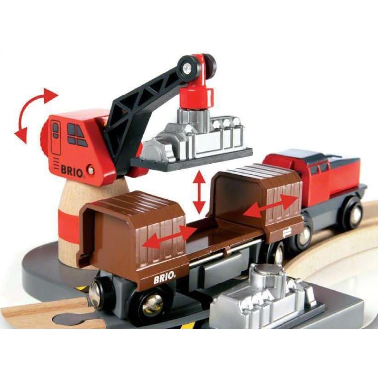 (未使用･未開封品)　BRIO (ブリオ) WORLD カーゴハーバーセット [ 木製レール おもちゃ ] 33061 tu1jdyt BRIO（ブリオ） ＼おまけ付き／木のおもちゃ 木製 レールセット カーゴ