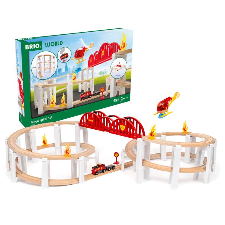 BRIO（ブリオ） 木のおもちゃ 木製レール BRIO｜メガスパイラルセット