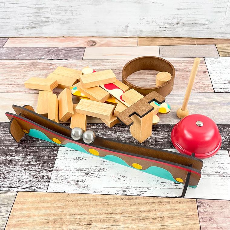 知育玩具 DJECO ジェコ Zig&Go ジグ&ゴー 25ピース ドミノ倒し