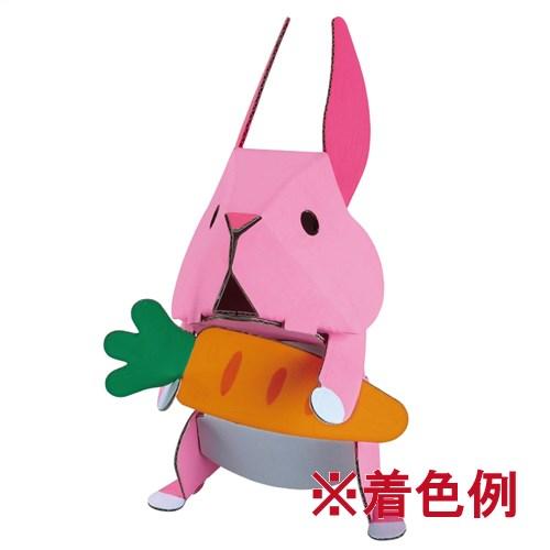 メール便OK ダンボール工作 hacomo ハコモ kids 動物　うさぎ 図工 教材 誕生日 日本製  子供 プレゼント 夏休み 自由研究 工作｜comoc-anbau｜02