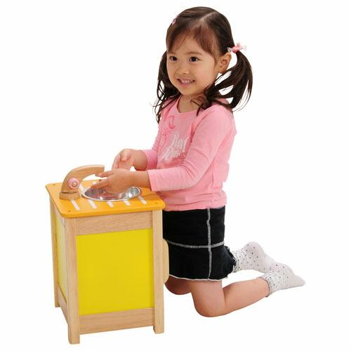 ままごとキッチン 木製 I'm TOY アイムトイマイ プレイ・キッチン・シンク 3歳 おもちゃ 知育玩具 入園 入学_1
