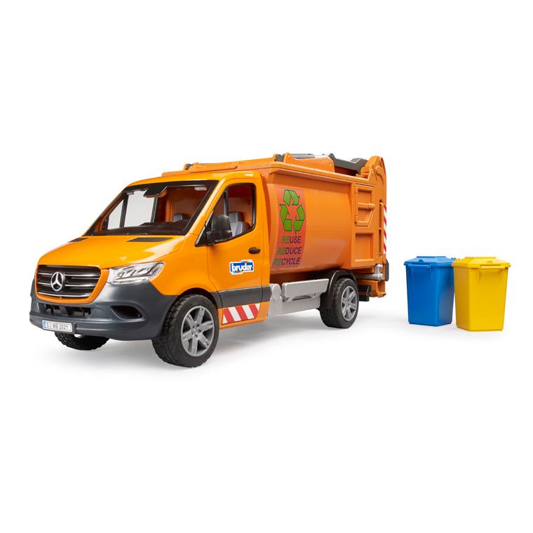 Bruder ブルーダー 正規輸入品 ドイツ MB ごみ収集車 02682 メルセデスベンツ 1/16 ミニカー はたらくくるま ごっこ遊び おうち時間 外遊び 子供の画像